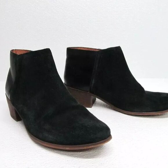 Madewell The Cait Boot Suede Leather Ankle Boot Size 11 - Picture 5 of 9